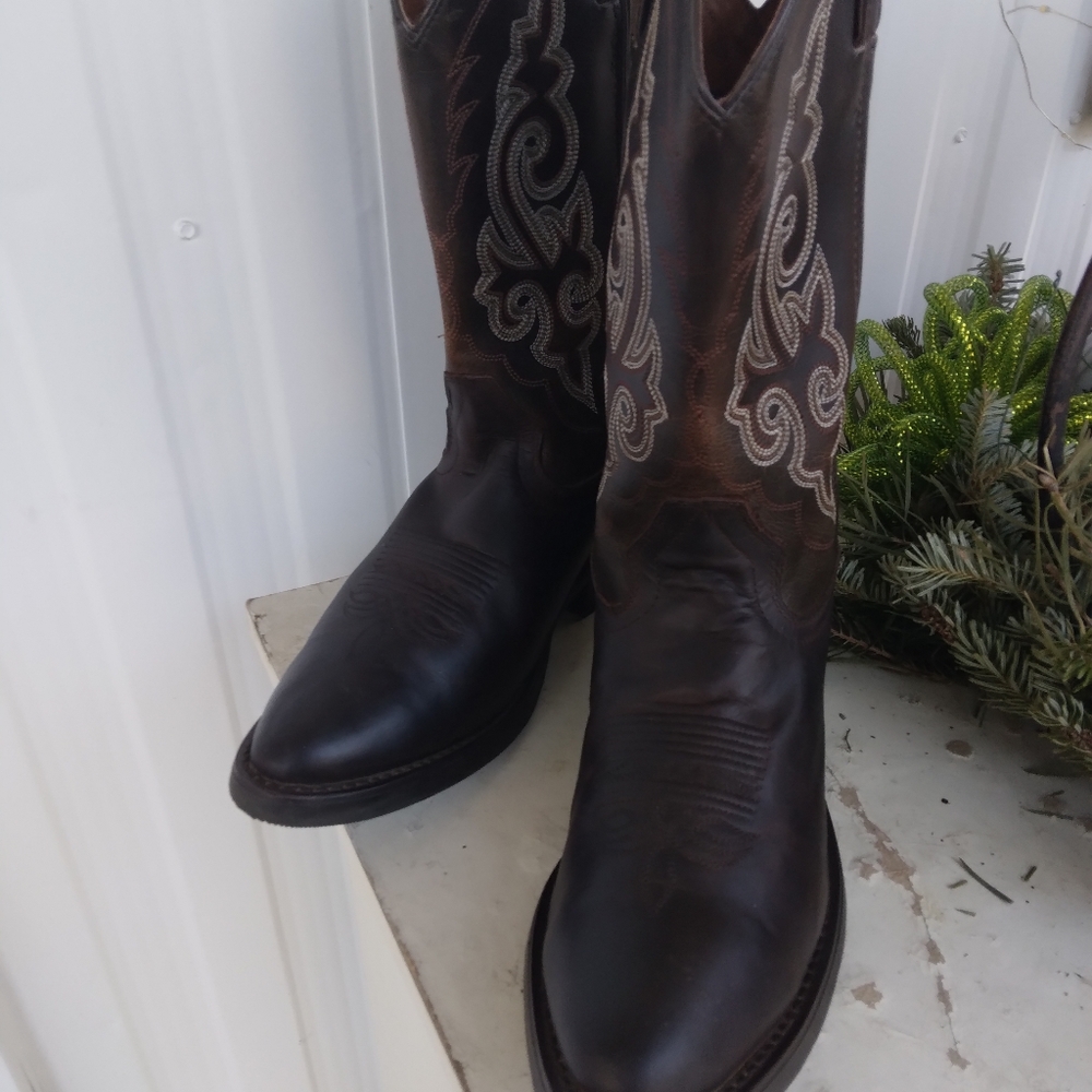 Pair of Mens Double H Boots 11.5 D